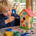 Vogelhuisjes maken en versieren