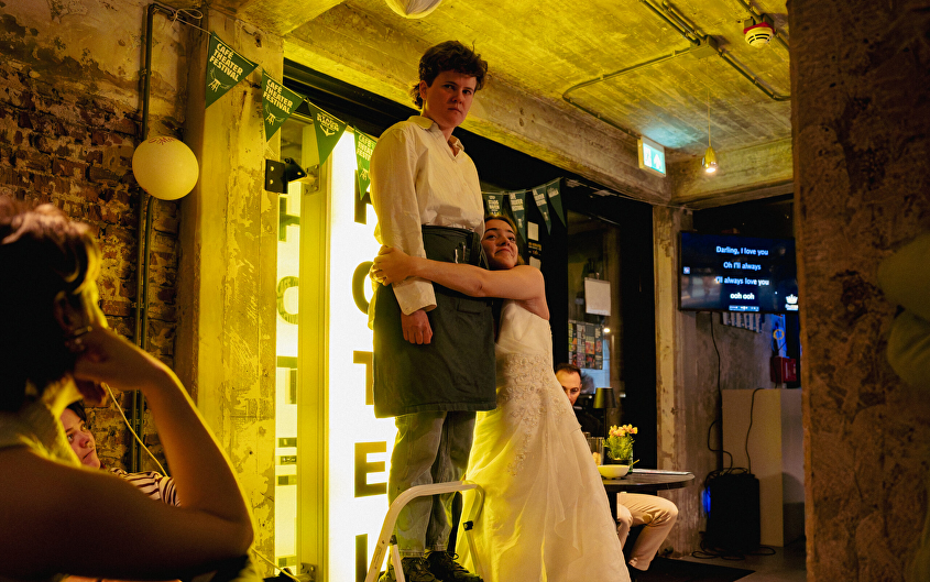 Pop-up de grens Tussen jou en mij