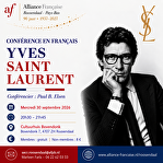 Lezing Yves St Laurent | conférence en français