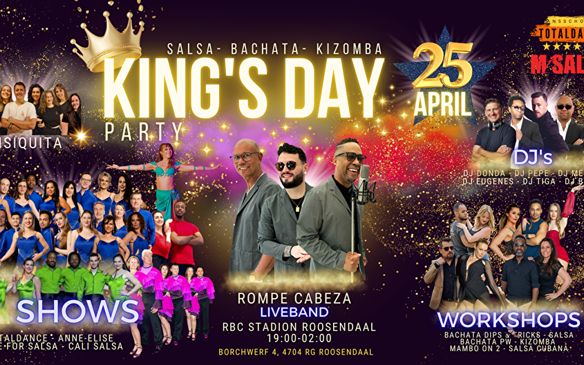 King's day Party XXL Salsa Bachata Kizomba