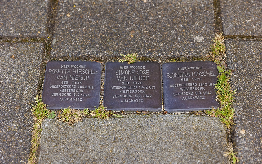 Stolpersteine familie Hirschel