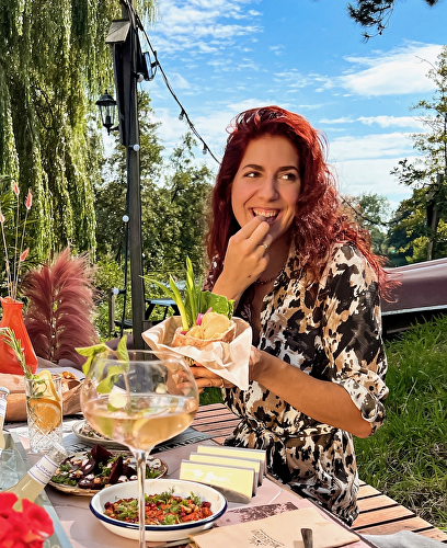 Lunch op terras