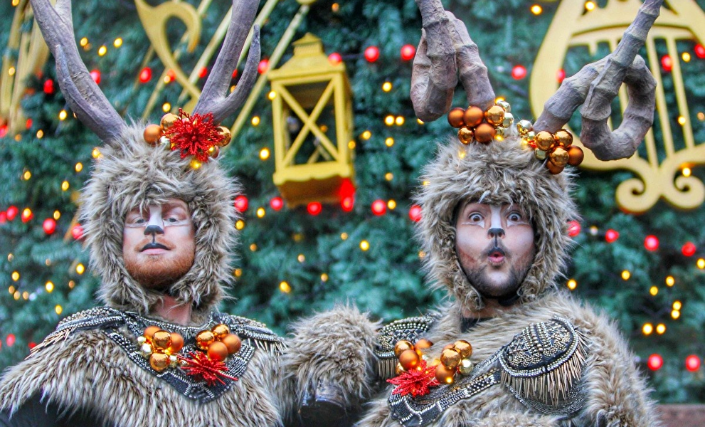 Santa's vrolijke rendieren